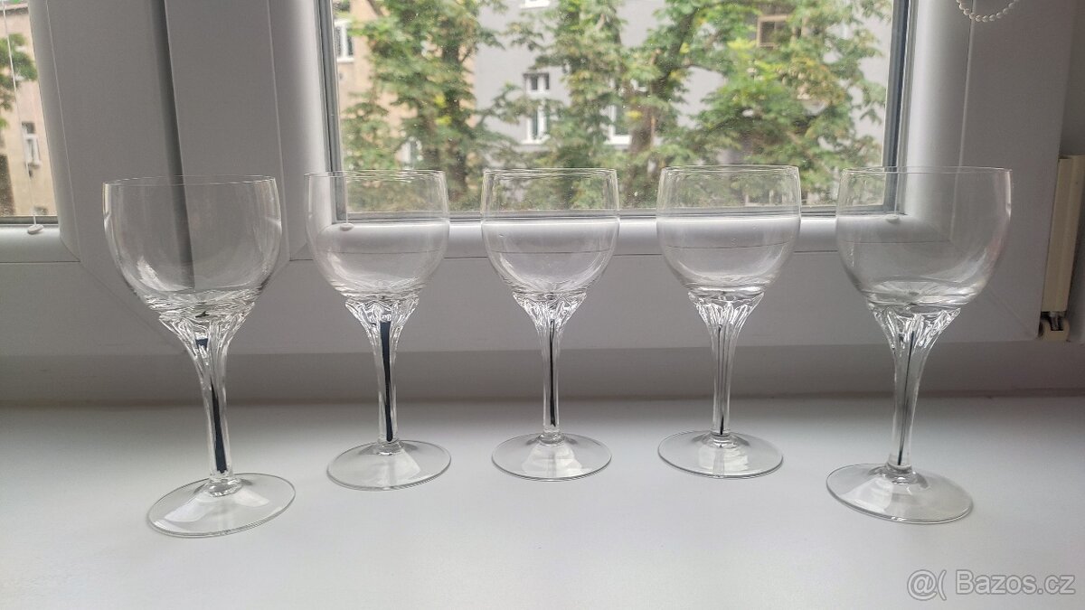 Exquisite 1960s Sada křišťálových sklenic na víno - 10