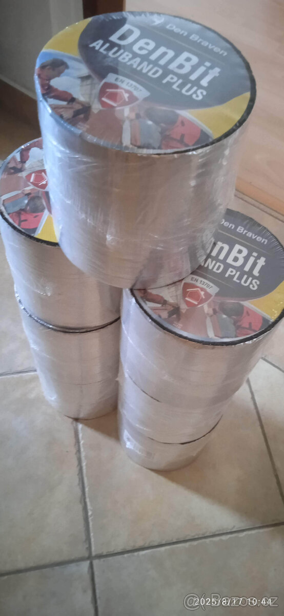 Střešní bitumenový pás DenBit Aluband PLUS 15cm/10m - 8ks - 10