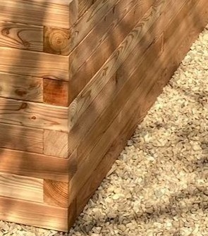 Vyvýšený záhon - poctivý modřínový MASIV - 10