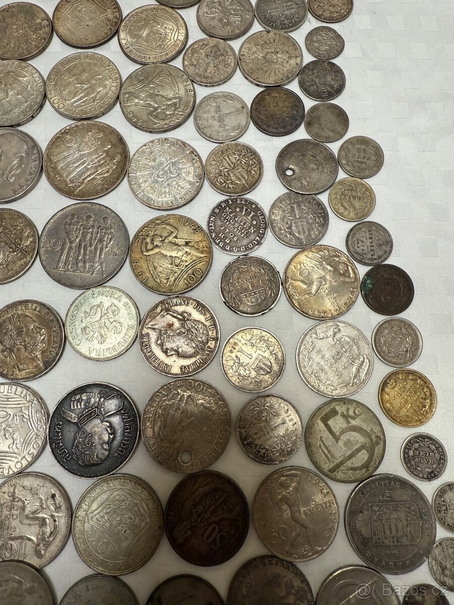 Velká sbírka stříbrných mincí - 10