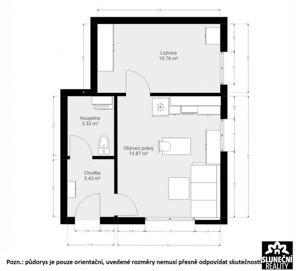 Prodej bytu 2+kk, 40 m², Boršice - 10