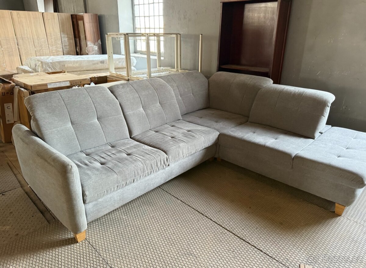 Rohová sedačka nastavitelné opěrky NOVÁ 2. jakost - 10