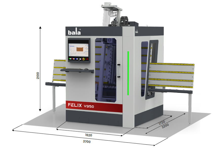 Vertikální vrtací CNC Felix V950 - 10