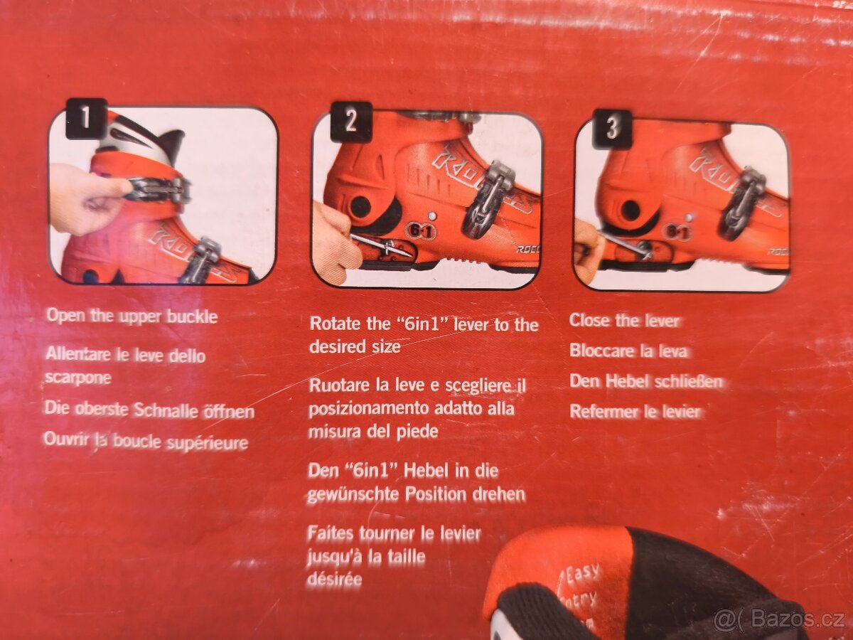 Prodám dětské lyže HEAD Super Shape Length 87 cm s vázáním - 10