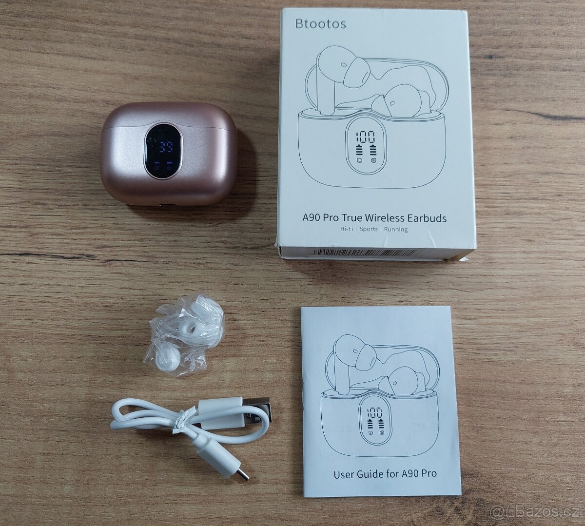 Bezdrátová sluchátka Btootos A90 Pro – Bluetooth 5.4, ENC - 10