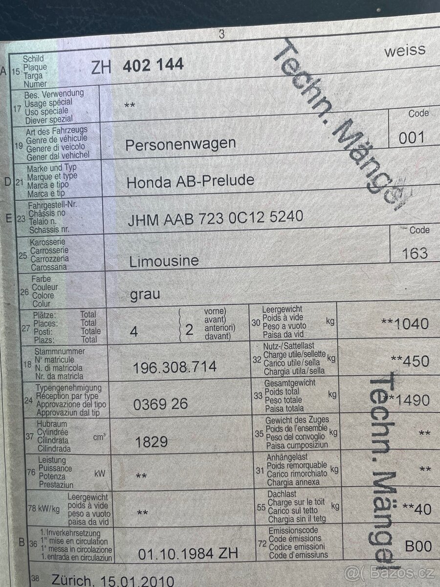 Honda Prellude EX 2g - 10