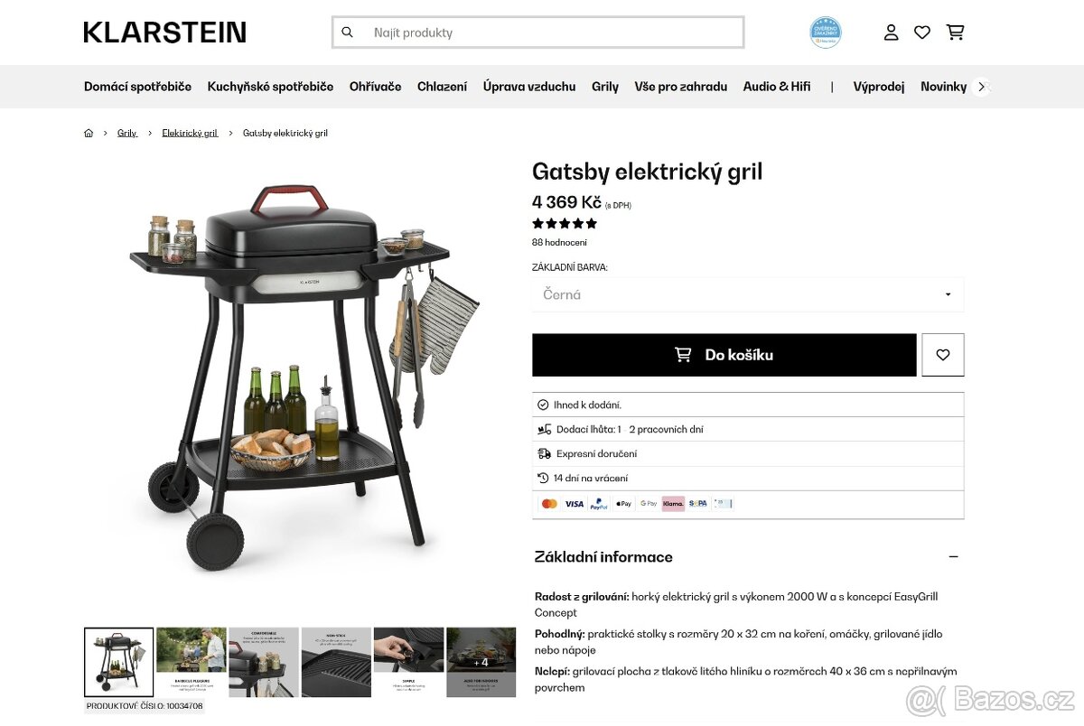 Klarstein Gatsby elektrický grill - 10