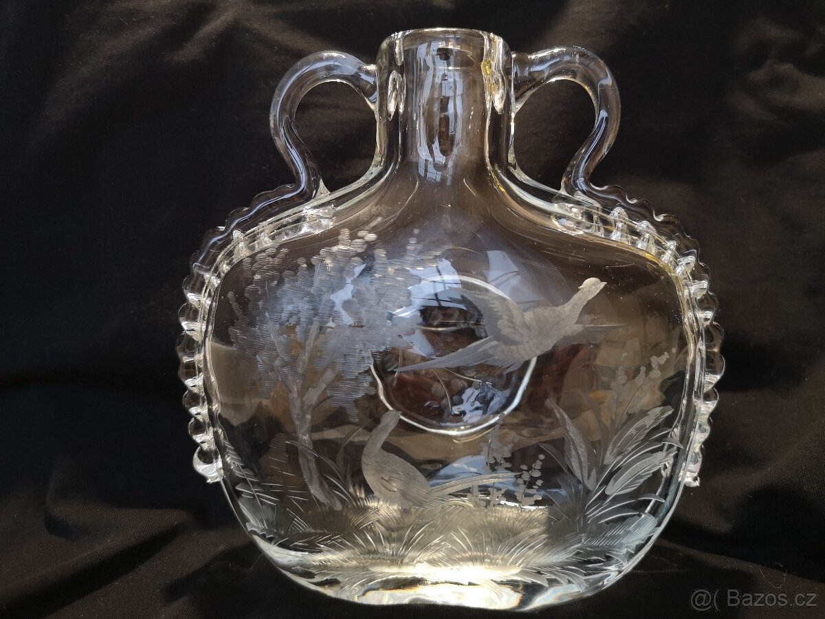 Váza broušená Moser - 10