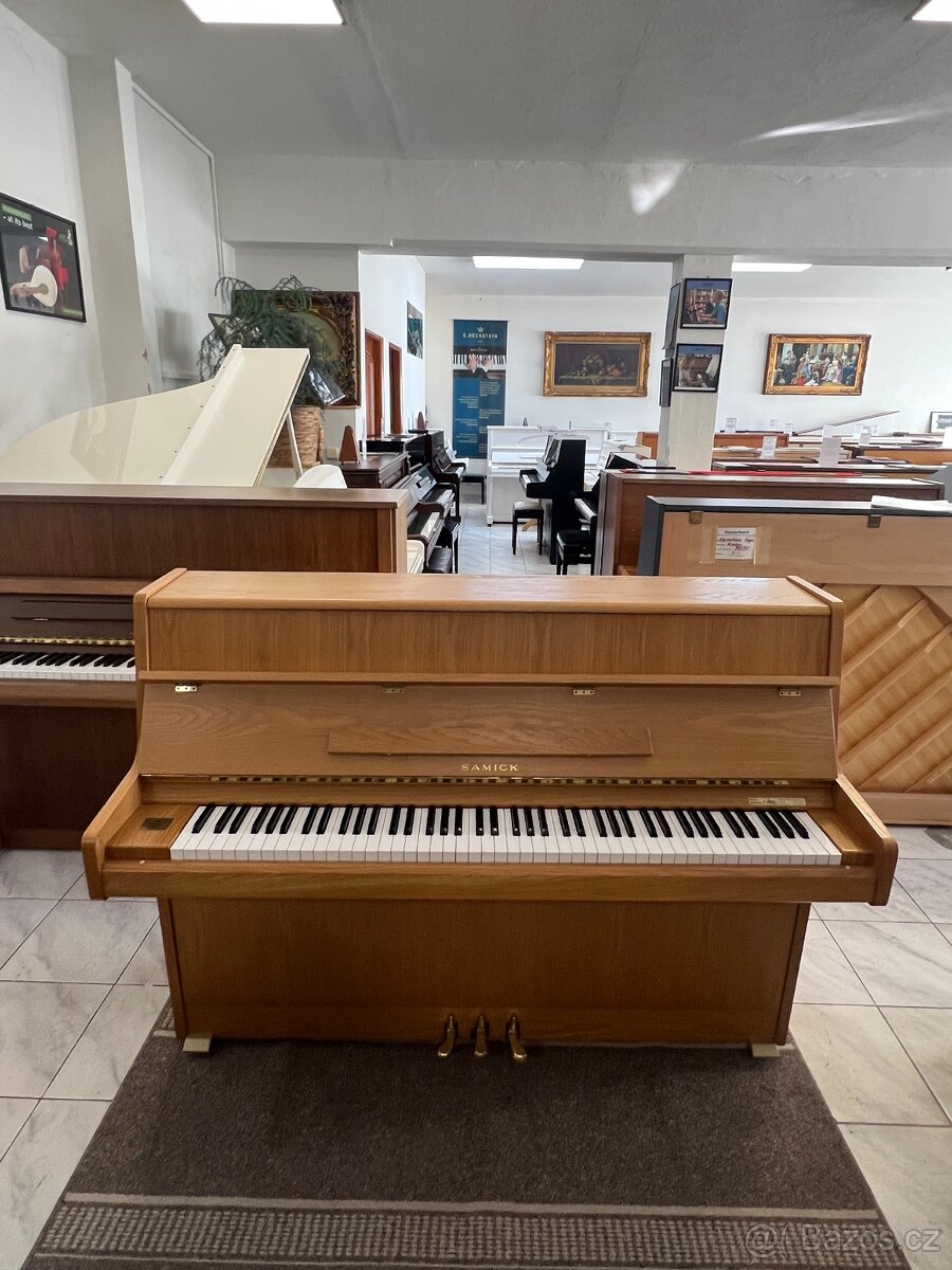 Korejské piano Samick se zárukou 2 roky, doprava v ceně. - 10