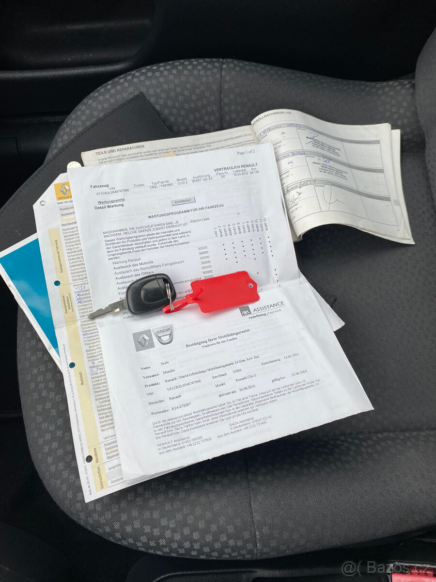 Renault Clio 1.2i 55kw Campus,r.v.2012,STK do 11/2027 - 10