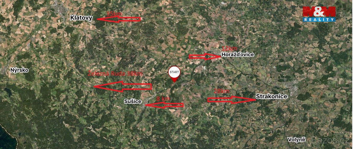 Prodej pozemku k bydlení, 1058 m², Rabí - 10