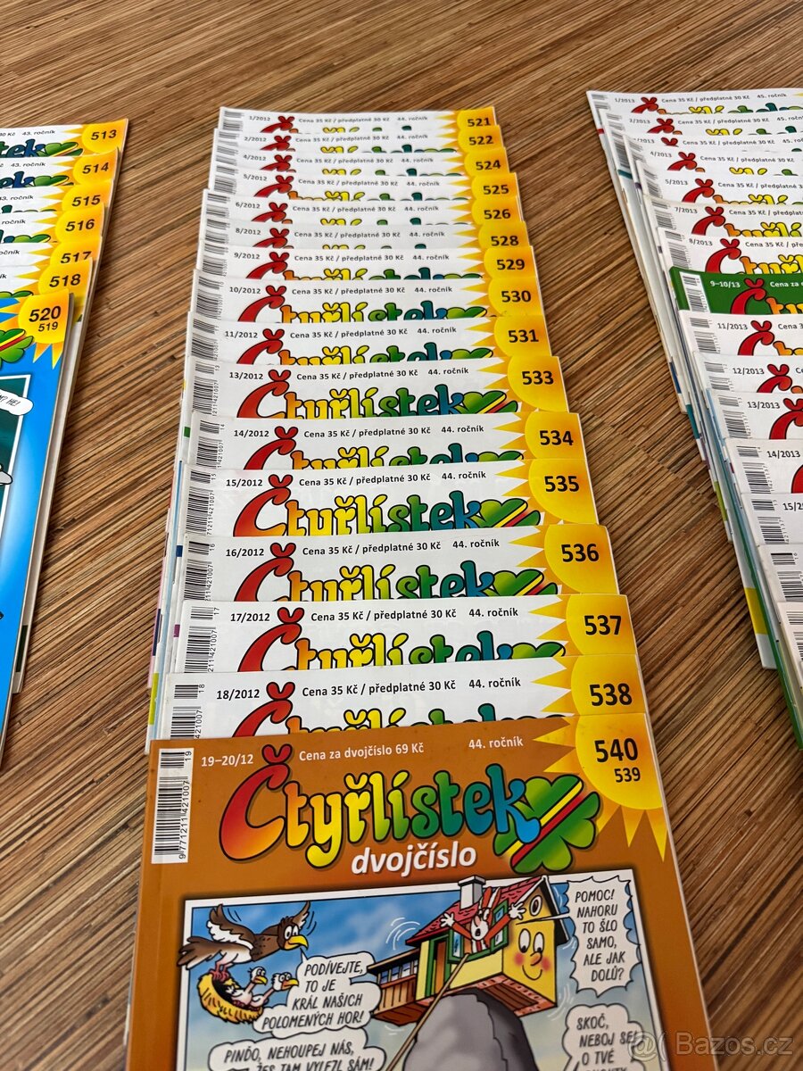 Časopisy čtyřlístek 2010,2011,2012,2013,2014,2015 - 10