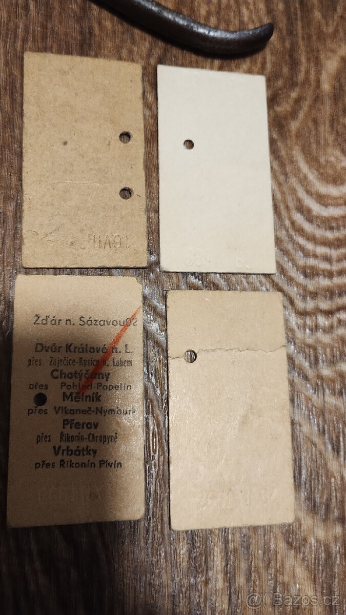 Kleště a 6 ks jízdenek na ČSD - 10