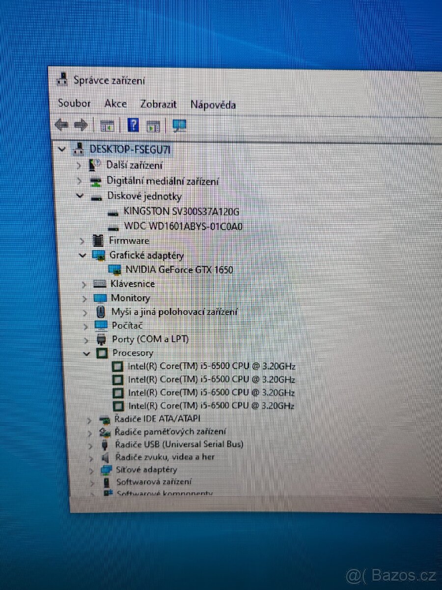 Herní PC i5 / 16GB RAM / GTX 1650 - 10