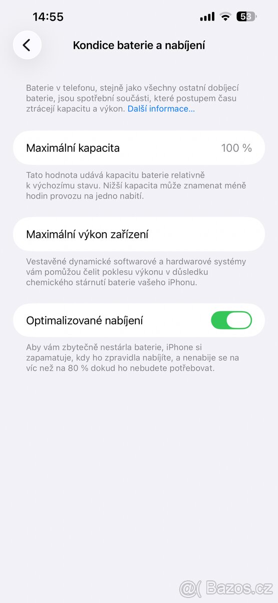 iPhone 13 PRO MAX 256 GB, 100% orig. baterie - 10