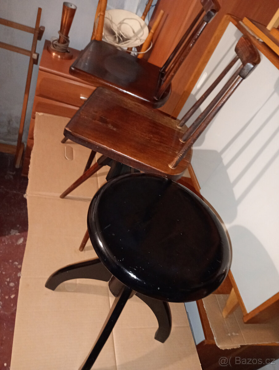 RETRO Židle otočné,60tky,Brusel - 10