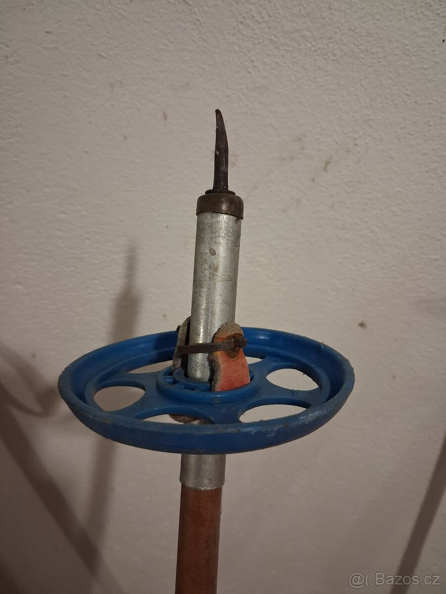 Staré dřevěné lyže 200 cm - 10