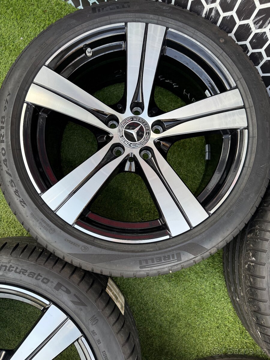 Originál alu kola Mercedes 5x112 R18 C-Class DVOUROZMĚR W206 - 10