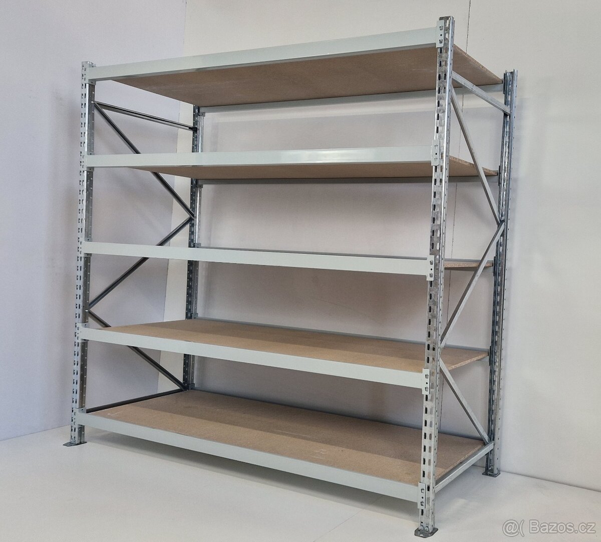 Průmyslový policový regál – pevný a kvalitní. - 10
