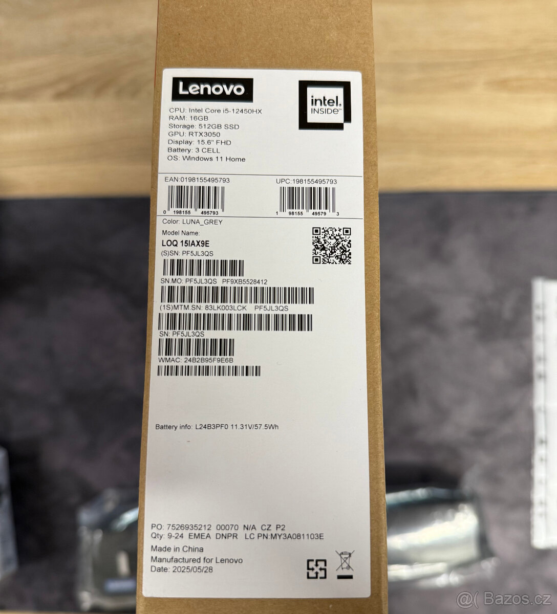 NOVÝ herný notebook Lenovo LOQ 15IAX9E Luna Grey - 10