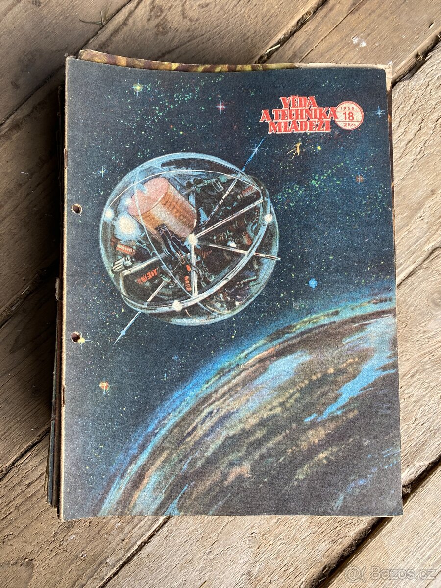 časopis starý časopis věda a technika mládeži 1956 - 10