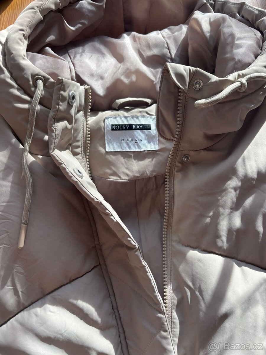 Hřejivá teplá delší bunda - kabát, nová Vel. XL - 10