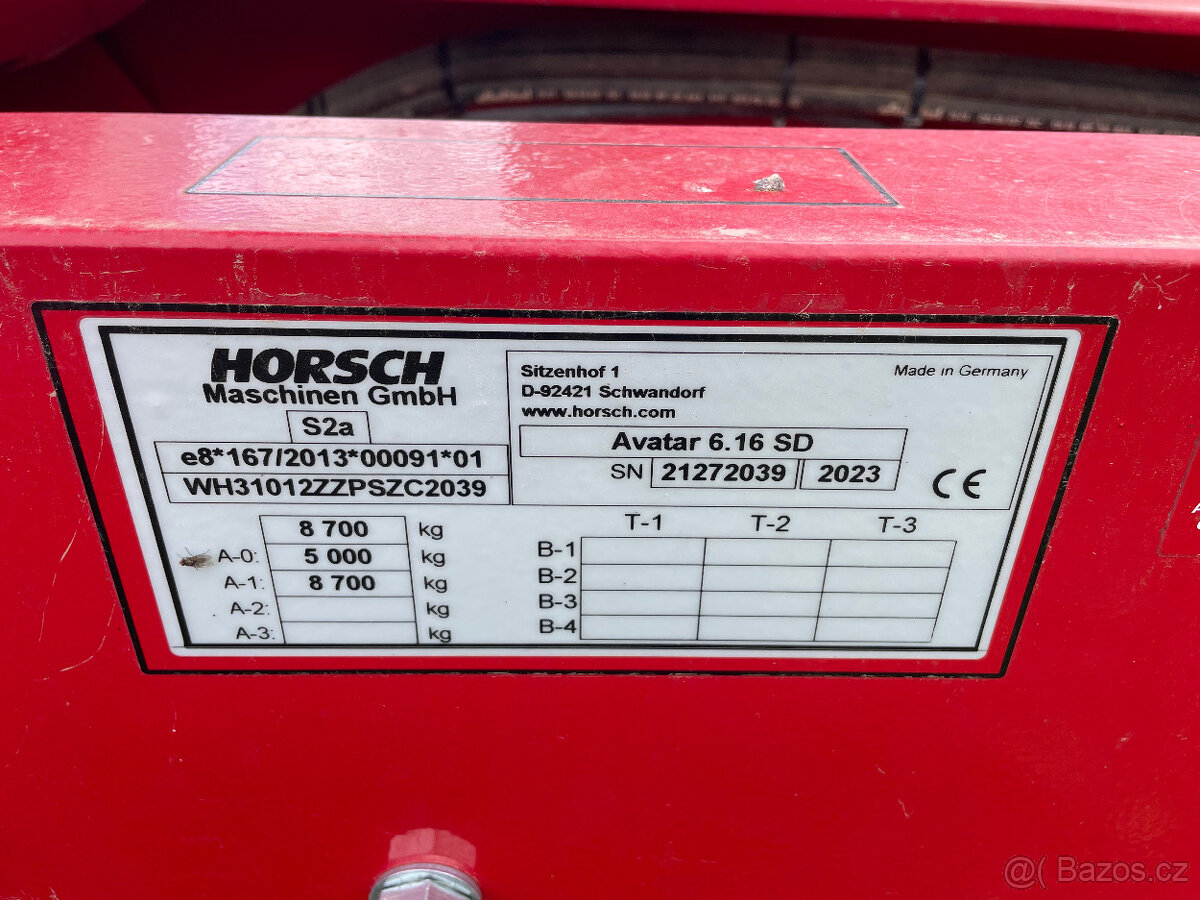Secí stroj Horsch Avatar 6.16 SD - stav nového stroje - 10