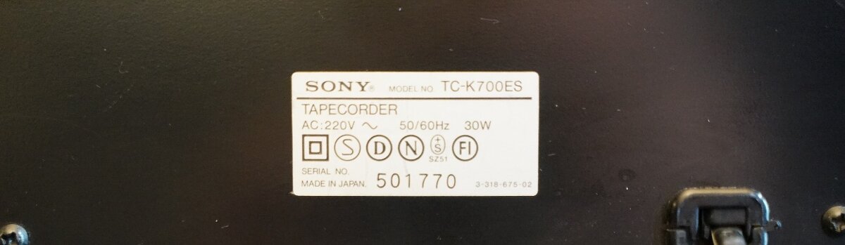 SONY TC K 700ES - 10