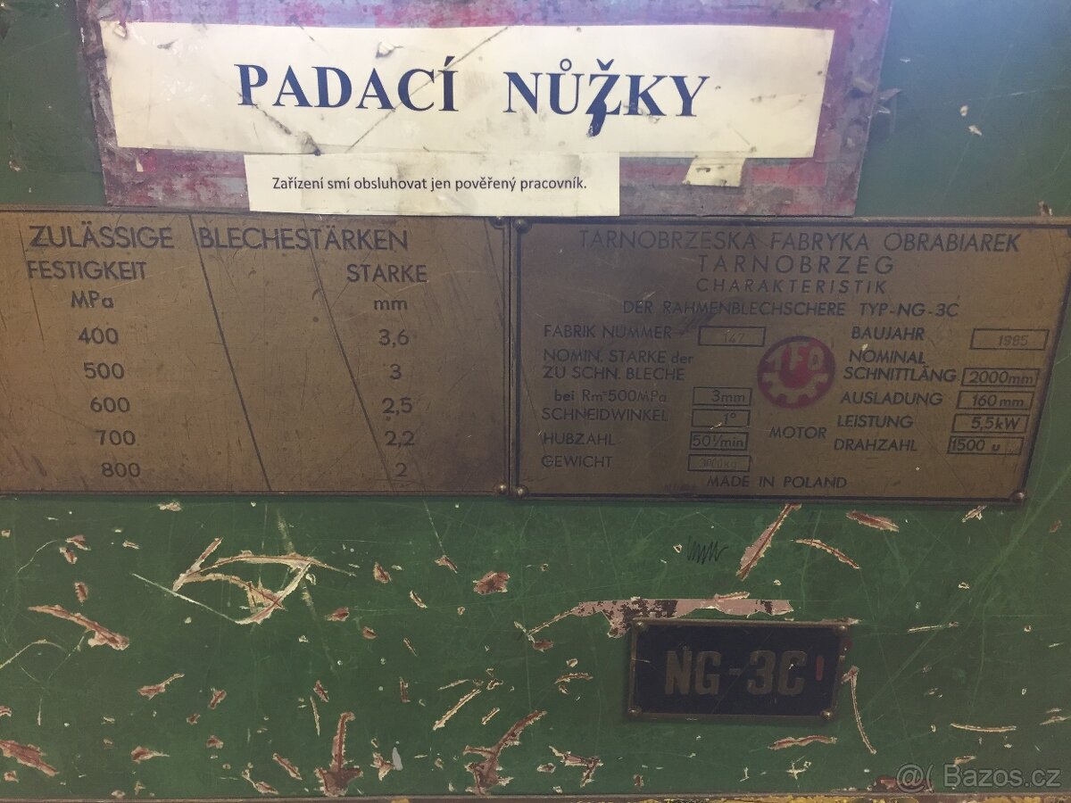 Ohýbačka plechu a tabulové nůžky - 10