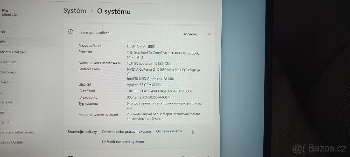 Herní notebook MSI - 10