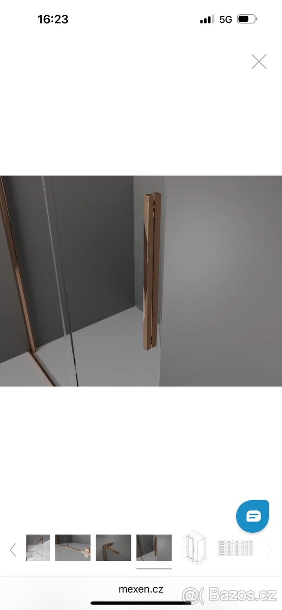 Sprchový kout 90x70 měděný,Nový - 10