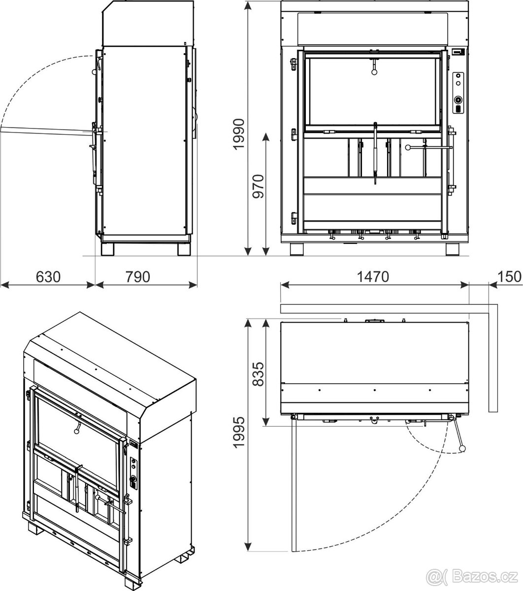 Paketovací lis - jednoduchý, masivní - 10