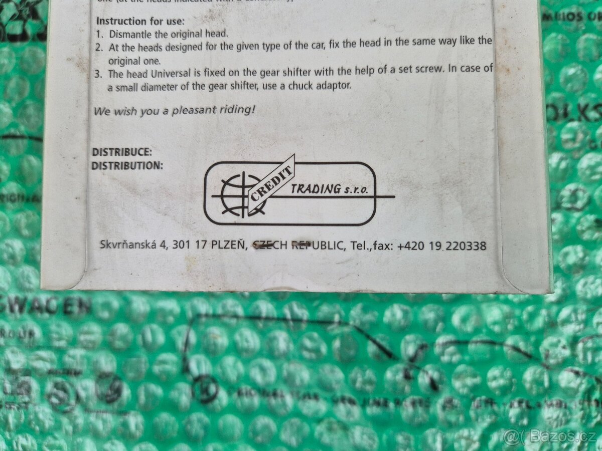 dobová hlavice řadící páky dřevěná Škoda Felicia - 10