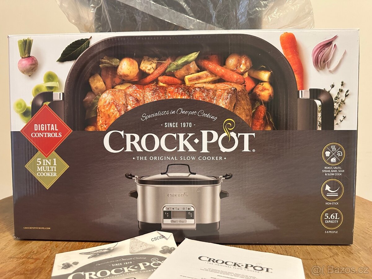 Multifunkční hrnec CrockPot (5,6ll) + NÁDOBA NAVÍC-TOP STAV - 10