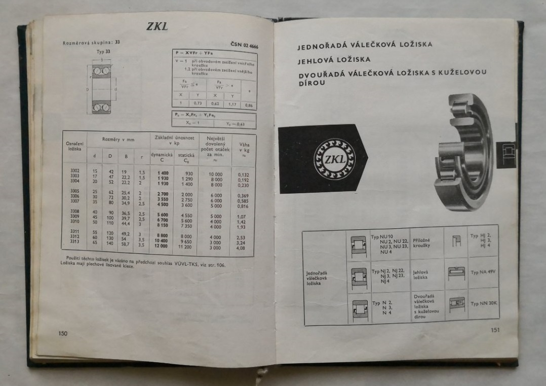 Valivá ložiska ZKL - 10