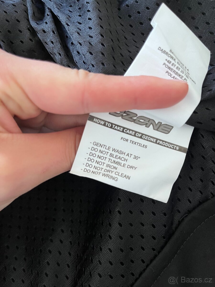 Bunda na motorku Ozone Delta IV černo-fluo žlutá - 10