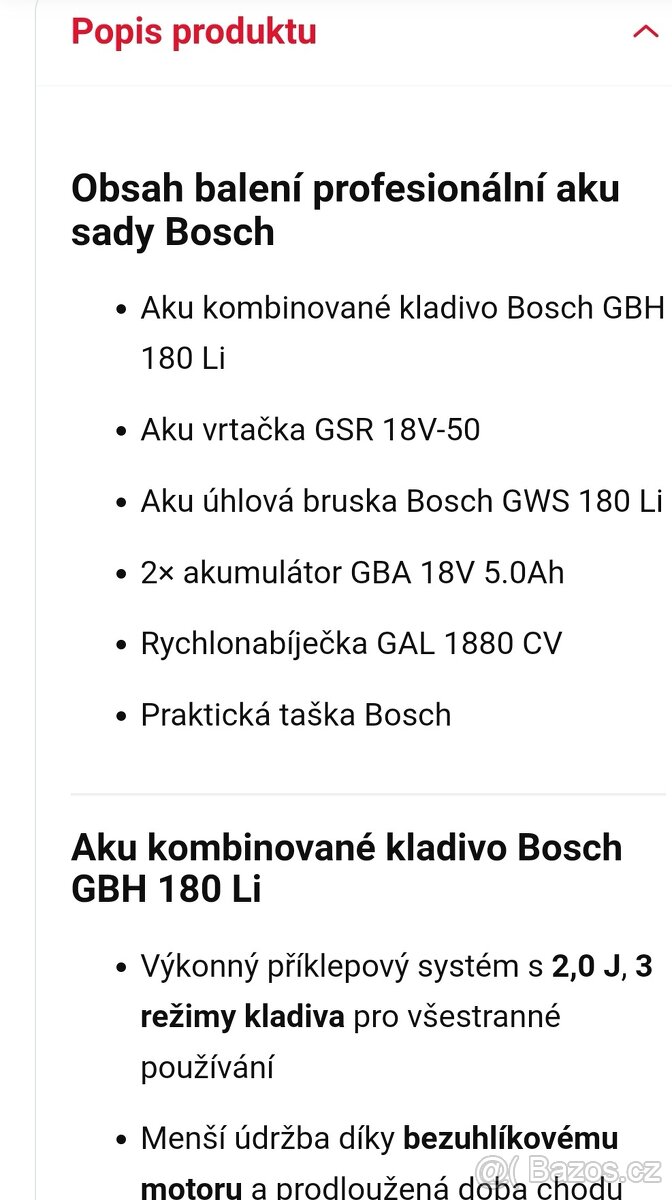 Set nářadí originál Bosch - 10