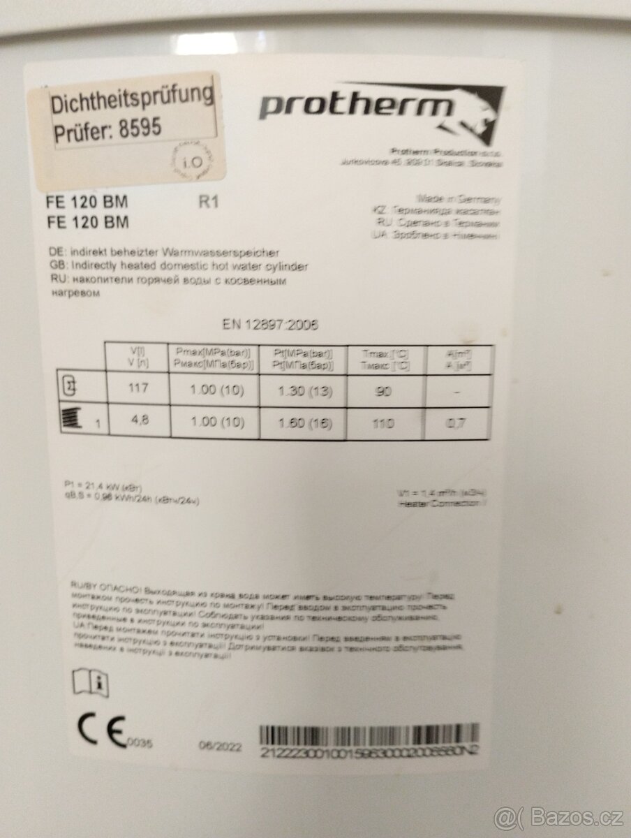 Elektrokotel Protherm +bojler - 10