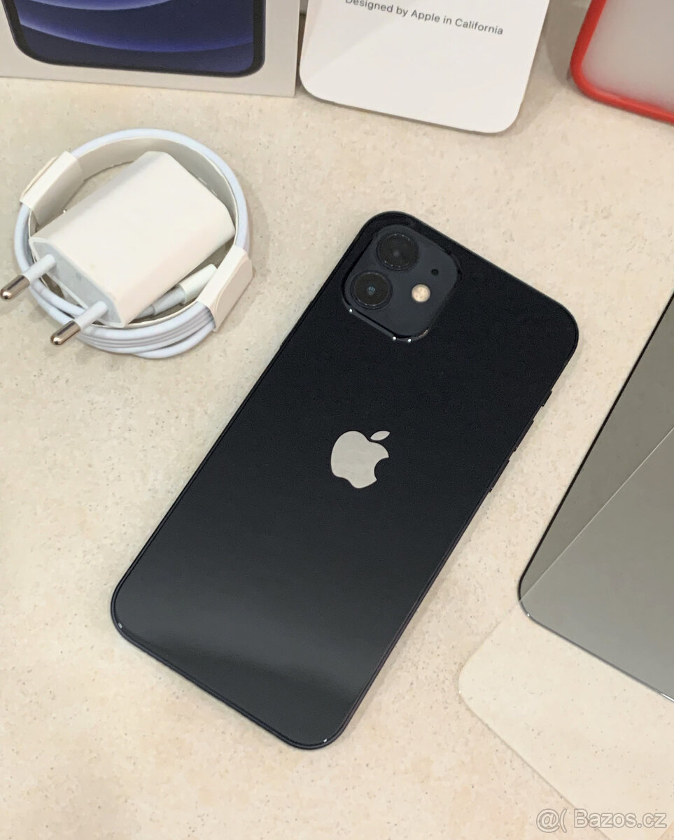 🍏 Apple iPhone 12 128GB - Black (12m. ZÁRUKA) + MEGA DÁRK - 10