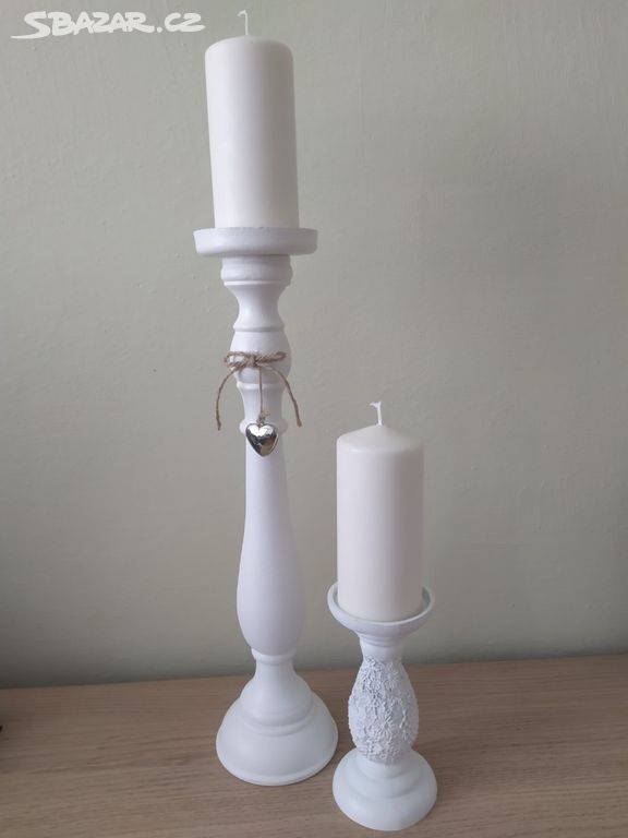 Svatební dekorace vázy svícny polštáře deky lucerny - 10