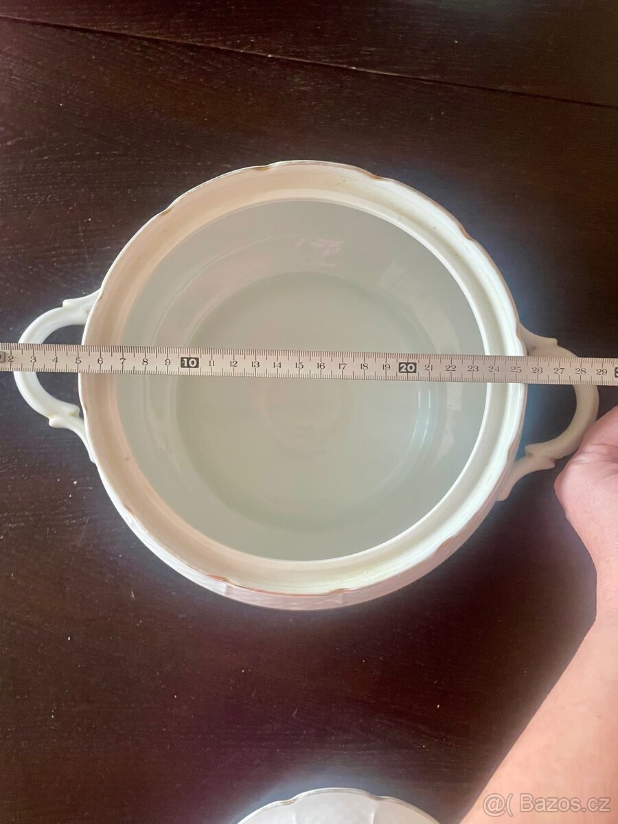 Porcelánová terina a omáčník Thun - 10