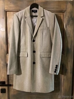 👔 Komplet pánský oblek (šedý) + košile + boty – TOP stav - 10