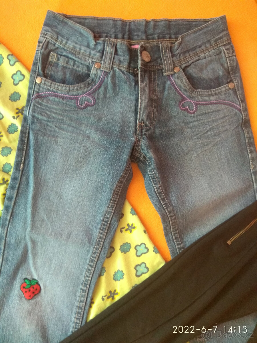 Dívčí kalhoty a tepláky pro 5-7 leté, vel.122 - 10