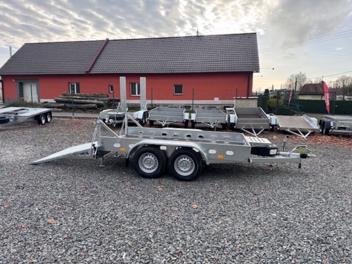 Přívěsný vozík 300x150cm, 2700kg, rampa - 10