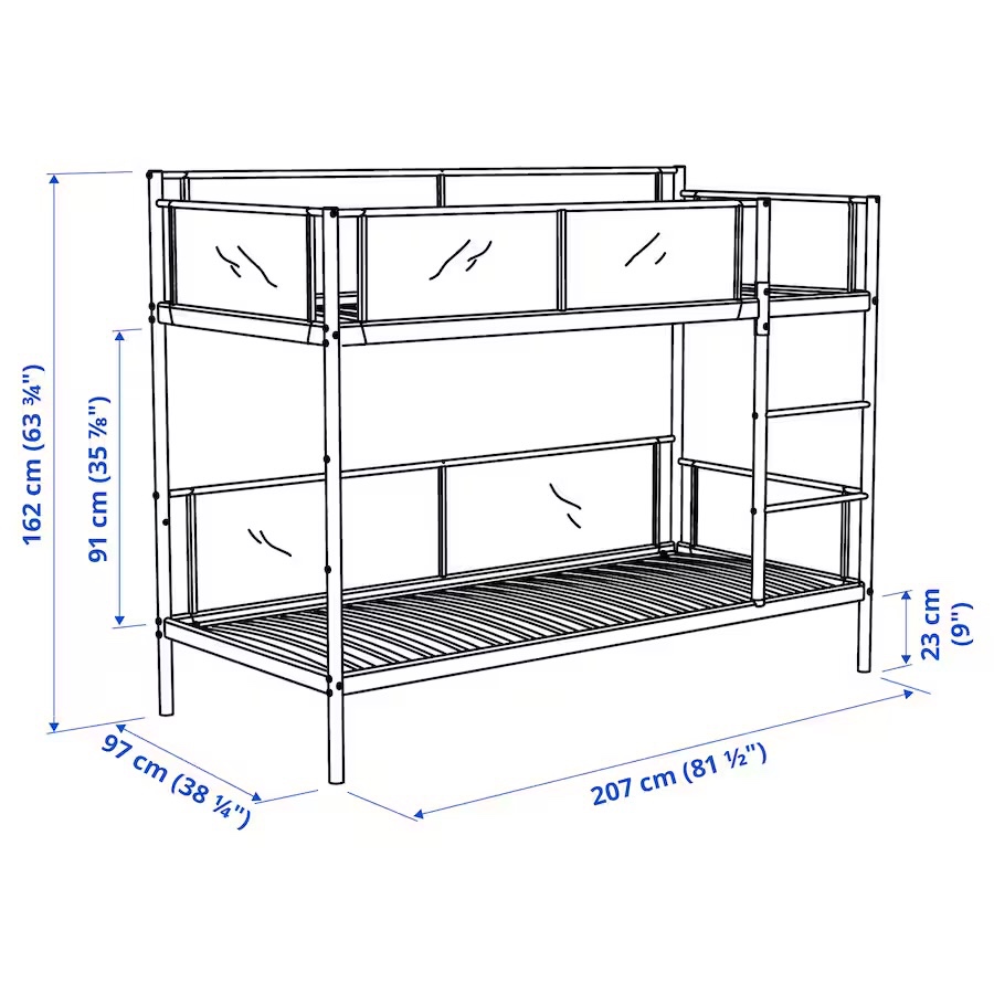 Patrová postel IKEA 90x200 - 10