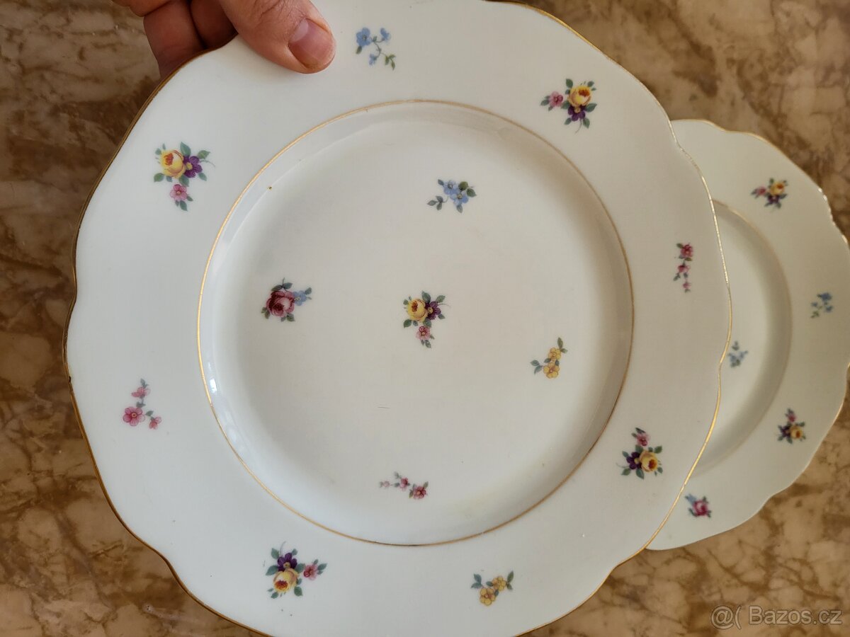 Neúplná původní sada porcelánu "Rakouská házenka" - 10
