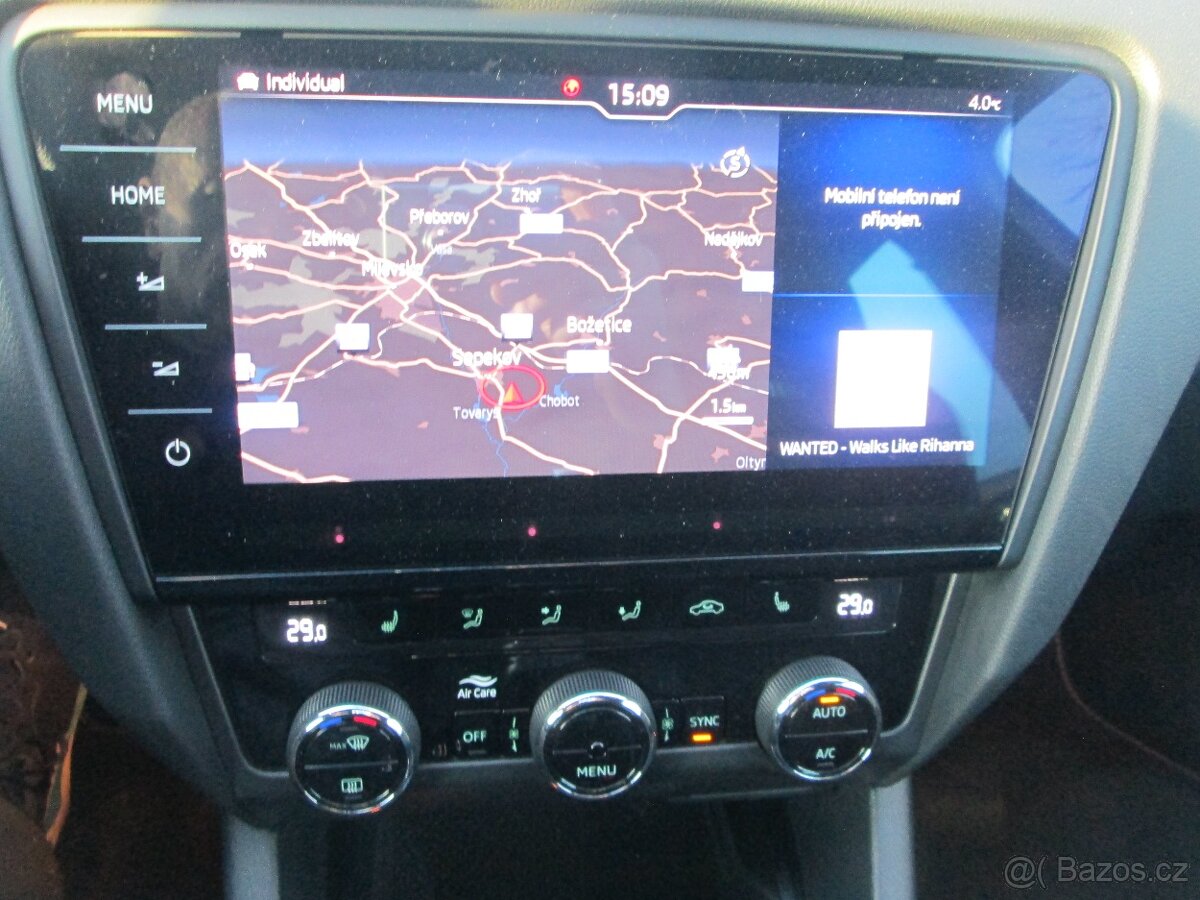 Škoda Octavia III RS 169KW manuál 93000km Navi Full Led 1.ma - 10