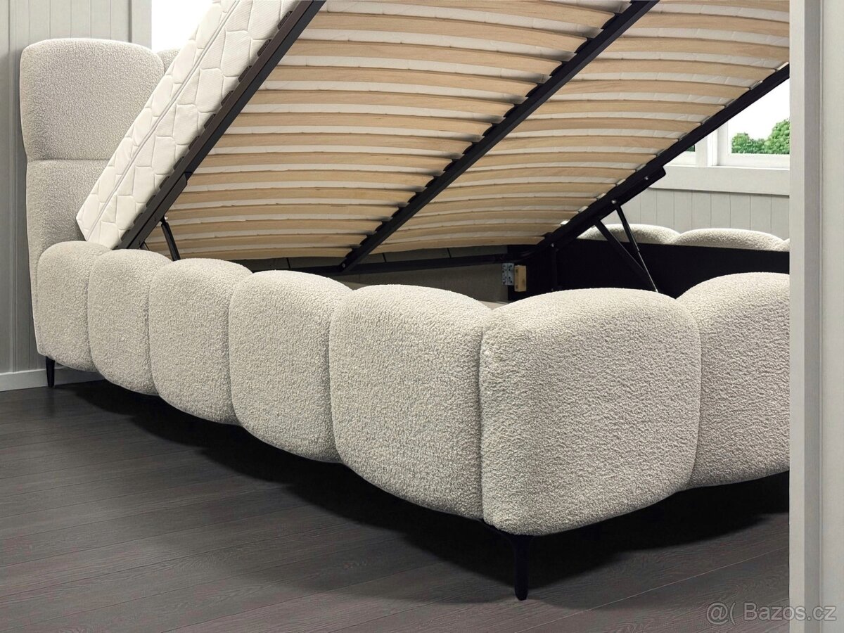 Manželská postel , uplne nový . Šedá | 180x200 , 160x200 | - 10