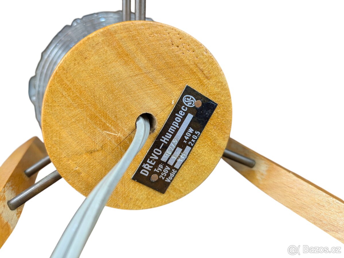 Retro lampička Dřevo Humpolec - 10