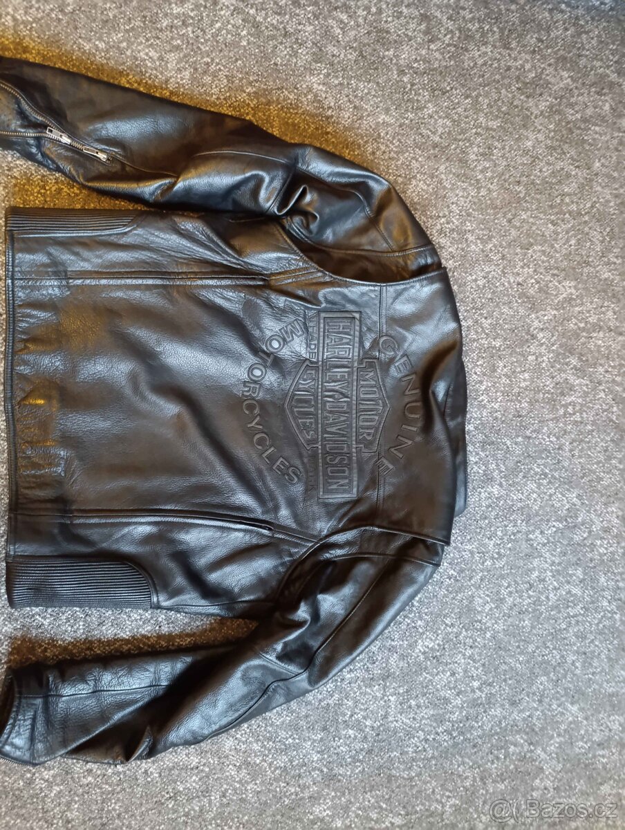 Kožená značková bunda Harley Davidson - 10
